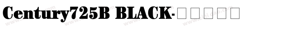 Century725B BLACK字体转换